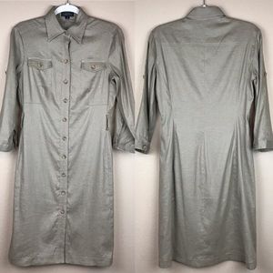 Tahari Arthur S. Levine Linen Dress- size 4